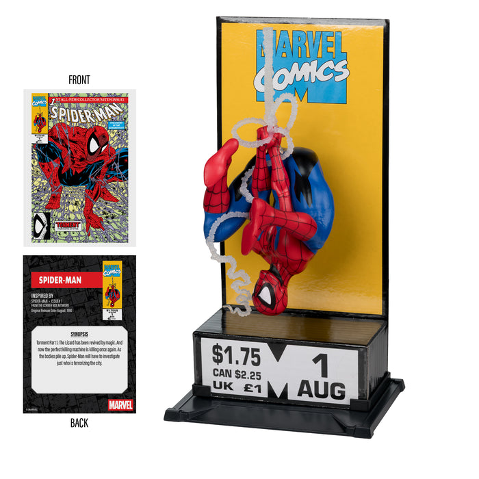 Mcfarlane Corner Box Collectible: Marvel Comics Spiderman No 1 - Spiderman Escala 1/10