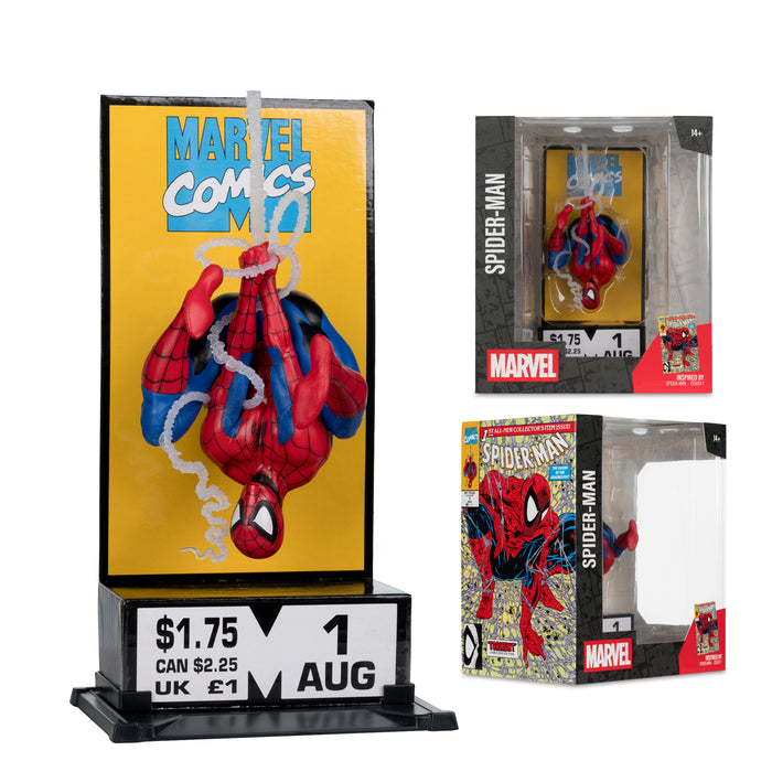Mcfarlane Corner Box Collectible: Marvel Comics Spiderman No 1 - Spiderman Escala 1/10
