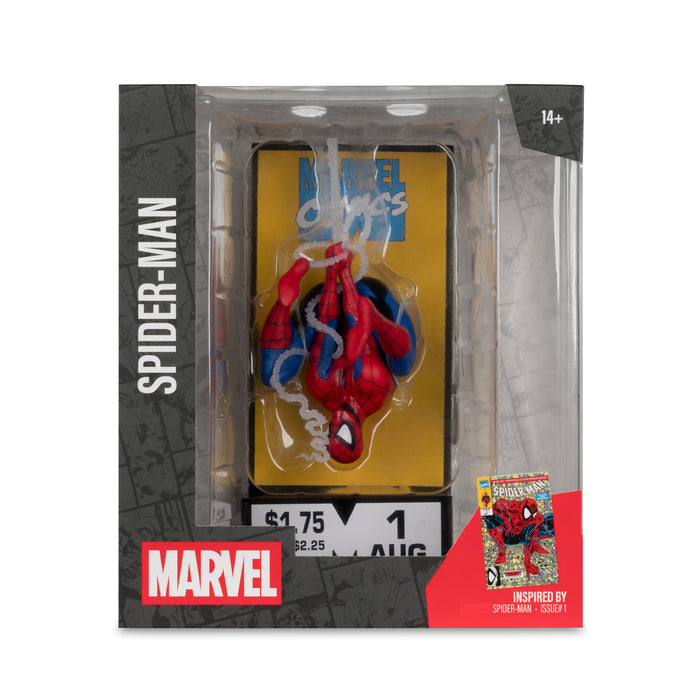Mcfarlane Corner Box Collectible: Marvel Comics Spiderman No 1 - Spiderman Escala 1/10