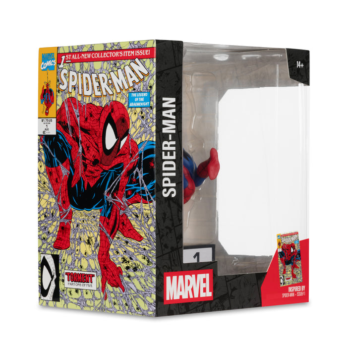 Mcfarlane Corner Box Collectible: Marvel Comics Spiderman No 1 - Spiderman Escala 1/10
