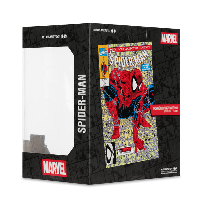 Mcfarlane Corner Box Collectible: Marvel Comics Spiderman No 1 - Spiderman Escala 1/10