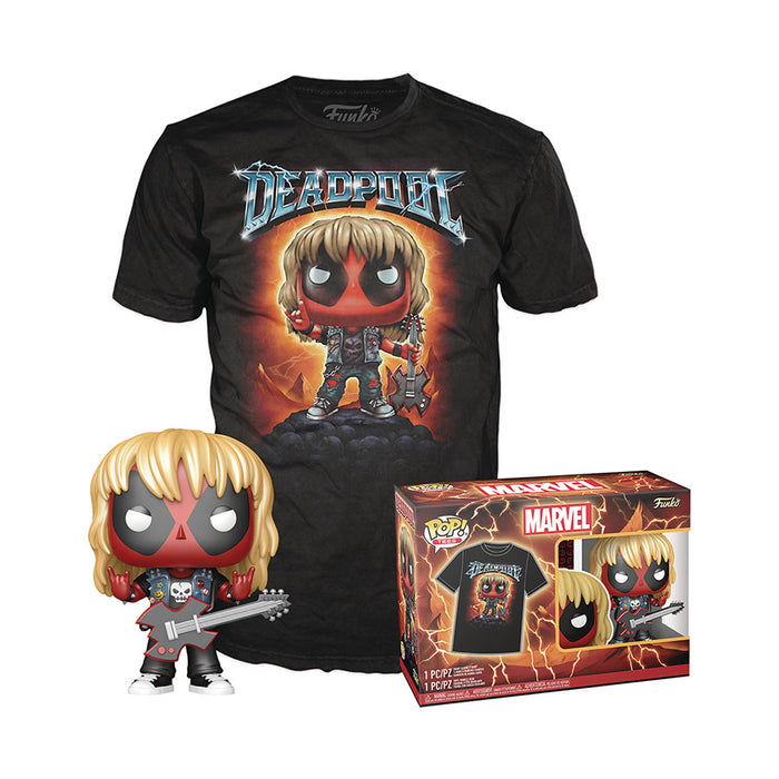 Funko Pop & Tee: Deadpool - Heavy Metal Deadpool Con Playera Extra Chica