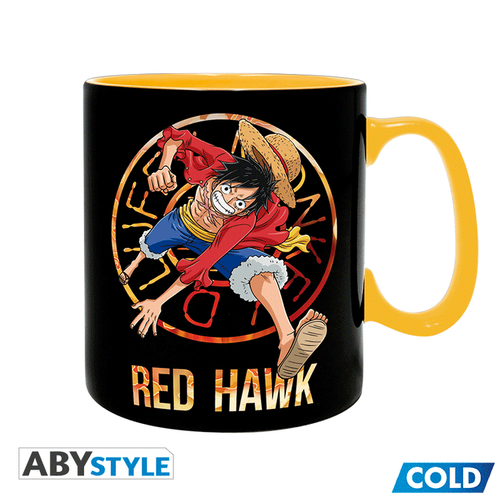 ABYstyle Taza De Ceramica Termocromatica: One Piece - Luffy y Sabo 460 ml