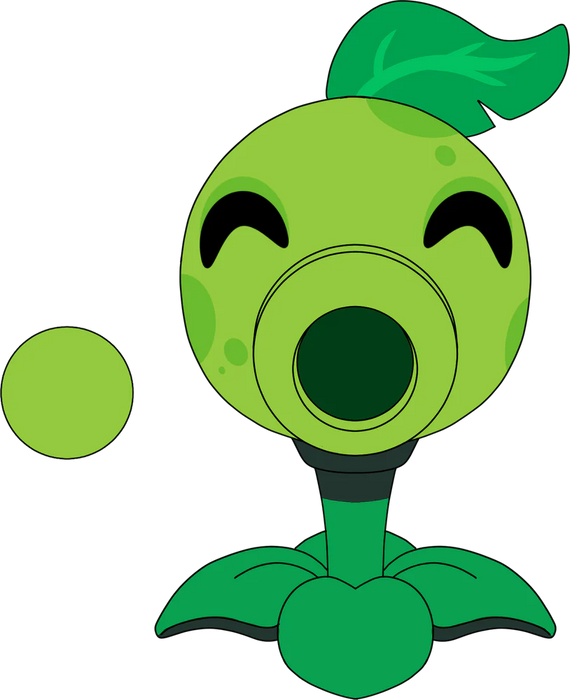 Youtooz Plush: Plantas Vs Zombies - Peashooter Plush 9 Pulgadas