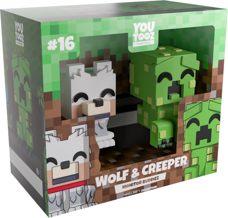 Youtooz Games: Minecraft - Wolf and Creeper Monitor Buddiez