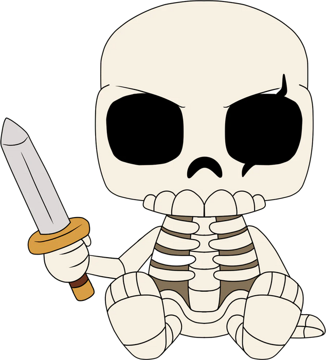Youtooz Plush: The World Of Clash - Clash Skeleton Peluche 9 Pulgadas