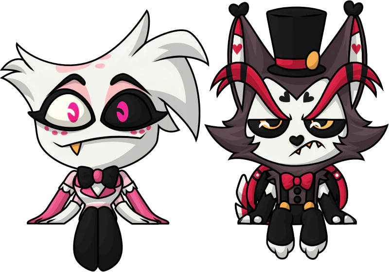 Youtooz Animation: Hazbin Hotel - Angel Dust y Husk Monitor Buddiez