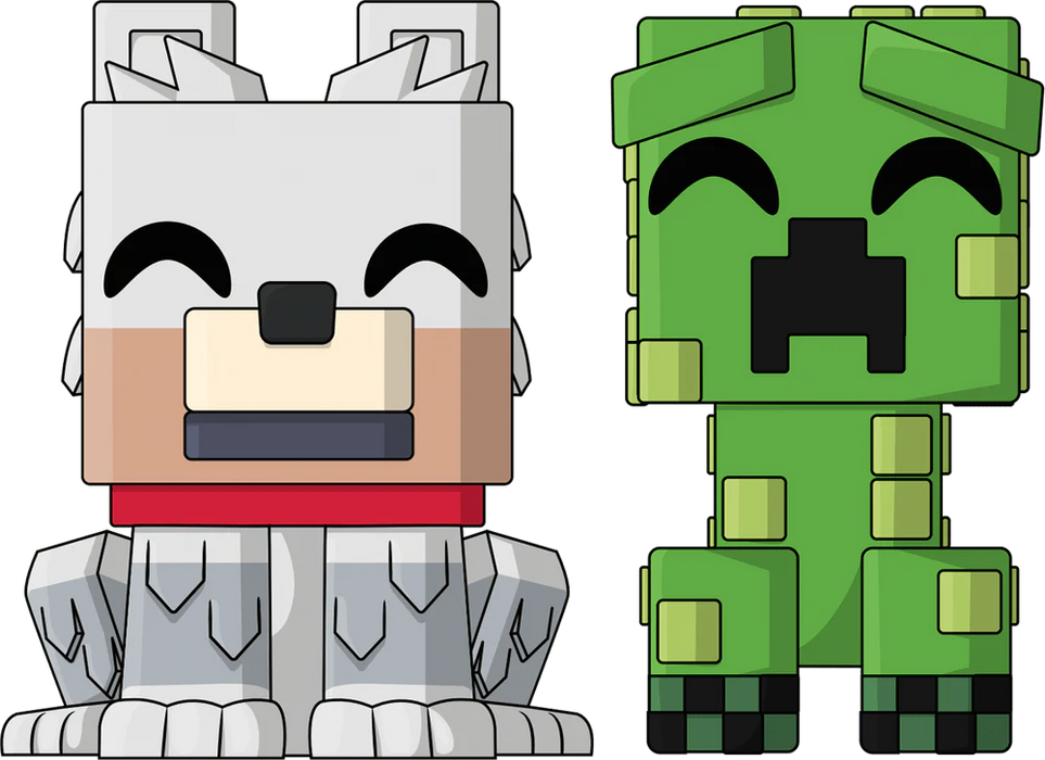 Youtooz Games: Minecraft - Wolf and Creeper Monitor Buddiez
