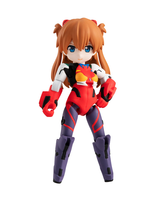 Megahouse Model Kits Desktop Army: Evangelion New Theatrical Edition - Asuka Shikinami Langley & Evangelion No. 2