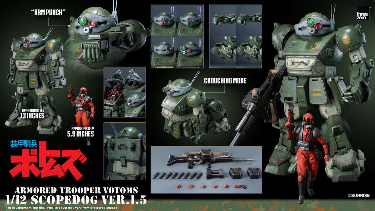 Threezero: Armored Trooper Votoms - Scopedog Version 1.5 Escala 1/12