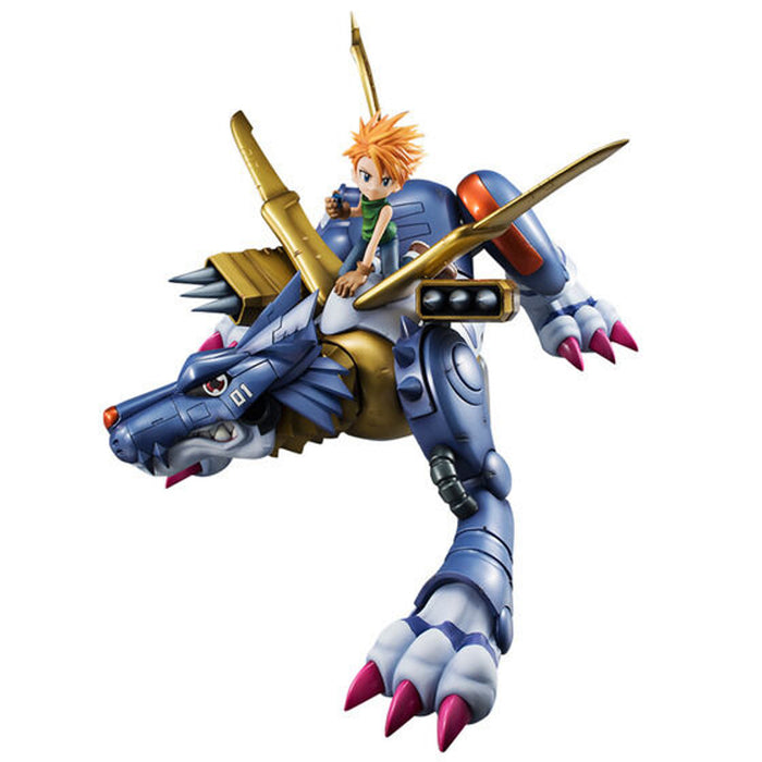 Megahouse Figures Gem Series: Digimon Adventure - Metal Garurumon & Ishida Yamato