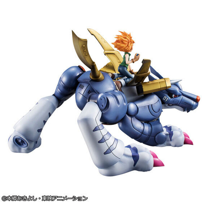 Megahouse Figures Gem Series: Digimon Adventure - Metal Garurumon & Ishida Yamato