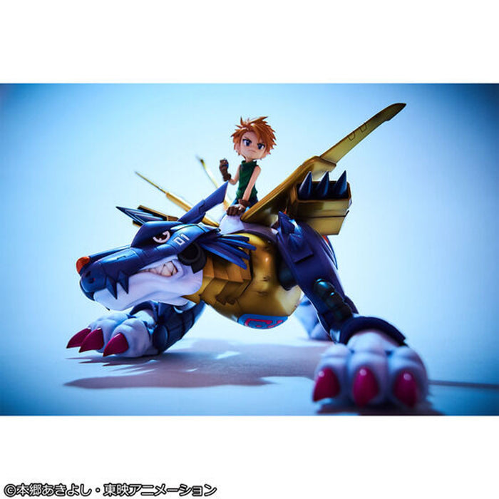 Megahouse Figures Gem Series: Digimon Adventure - Metal Garurumon & Ishida Yamato