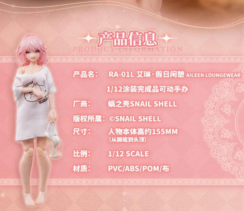 Snail Shell Action Figure: Original Character - Ra-01L Aileen Loungewear Escala 1/12