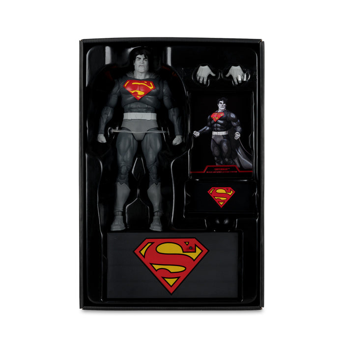 Mcfarlane Dc Multiverse: Dark Knight Returns - Superman Blanco Y Negro Gold Label 7 Pulgadas