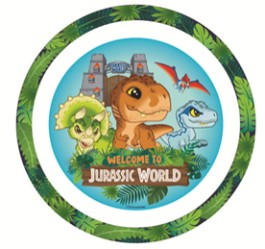 Fun Kids Plato De Fibra De Bambu: Jurassic World - Jurassic Babys
