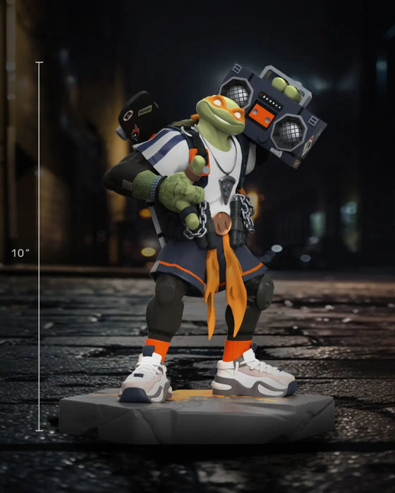 Mighty Jaxx Statue: Tmnt Tortugas Ninja X Clogtwo Urban Combat - Michelangelo