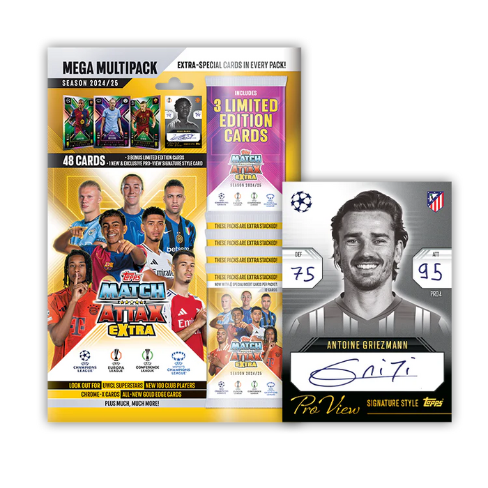 Topps UEFA Club Competitions Match Attax Extra 2025: Mega Multipack