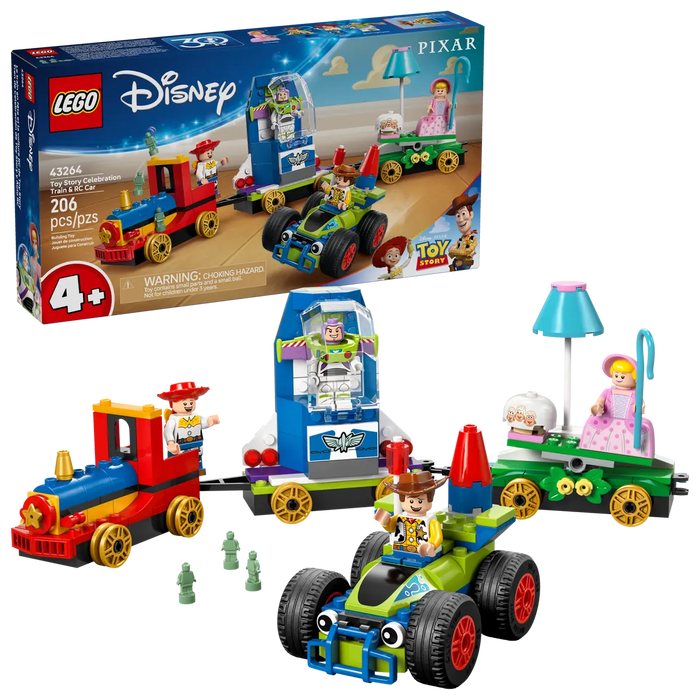 LEGO Disney Classic Tren de Celebracion de Toy Story y Coche RC 43264