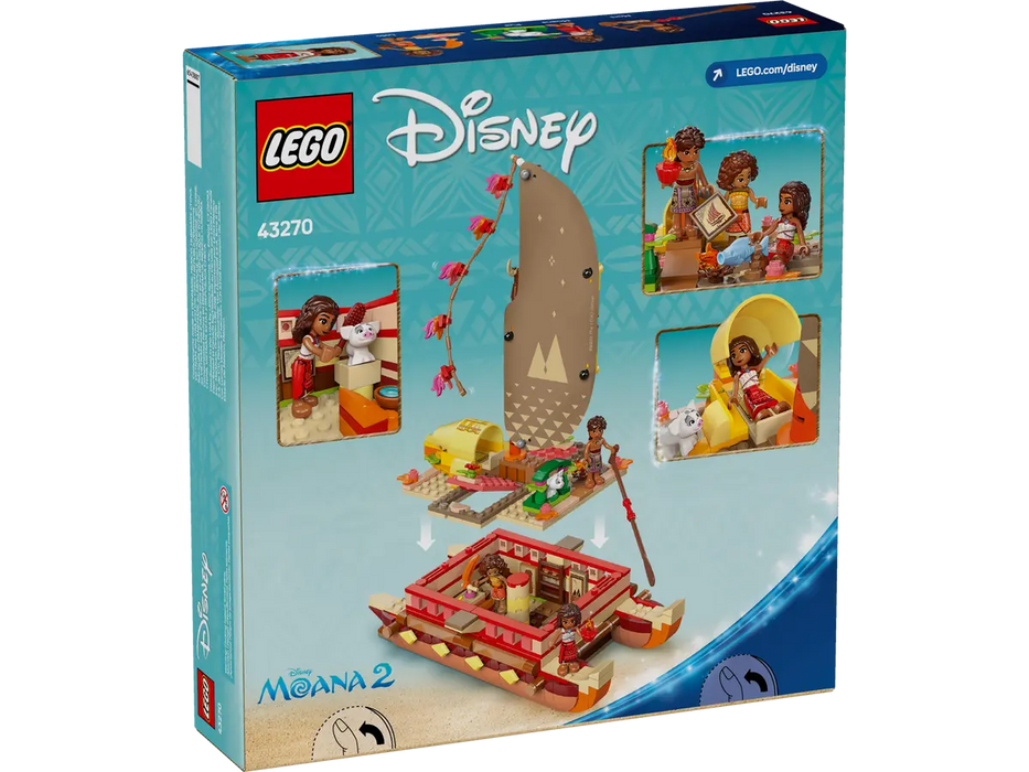 LEGO Disney Princess Canoa de Aventuras de Vaiana 43270
