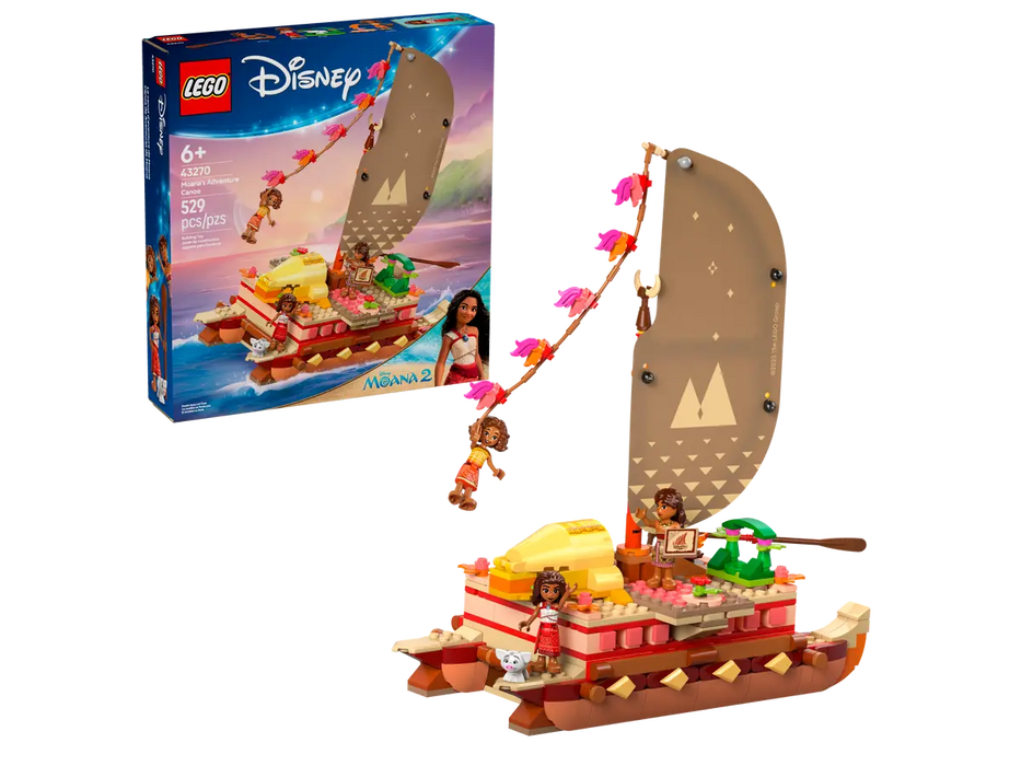LEGO Disney Princess Canoa de Aventuras de Vaiana 43270