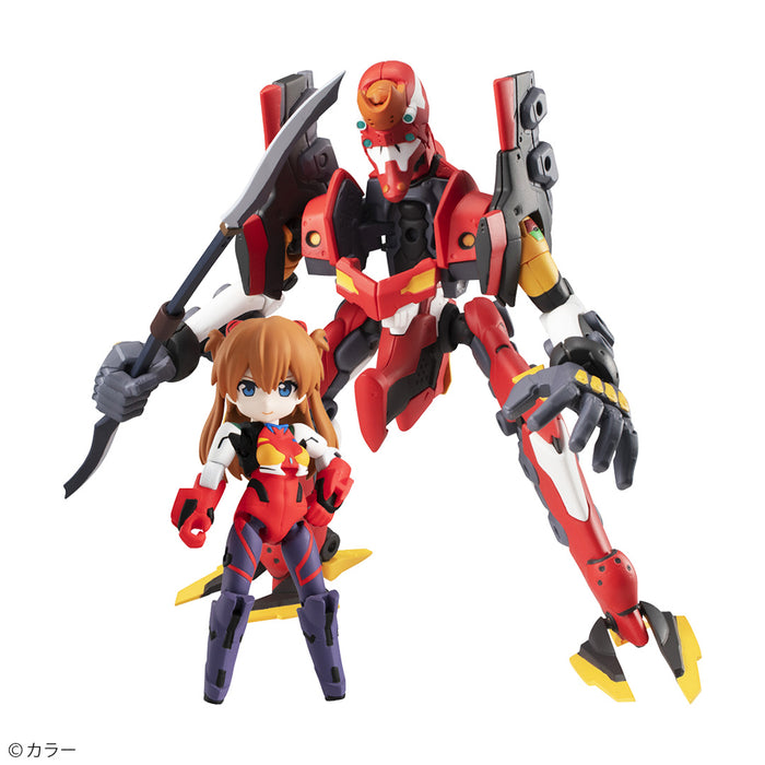 Megahouse Model Kits Desktop Army: Evangelion New Theatrical Edition - Asuka Shikinami Langley & Evangelion No. 2