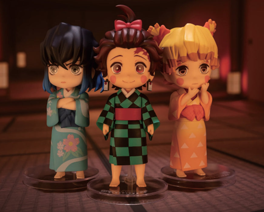 Bandai Tamashii Nations Mini Figuarts: Demon Slayer Kimetsu no Yaiba - Set Sumiko Zenko Inoko Minifigura