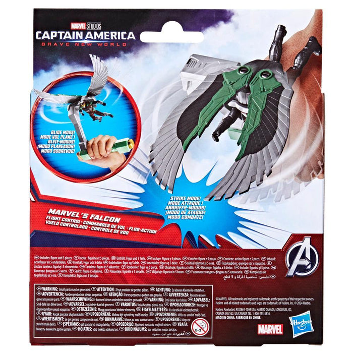 Marvel Epic Hero Series: Capitan America Brave New World - Falcon Vuelo Controlado 4 Pulgadas