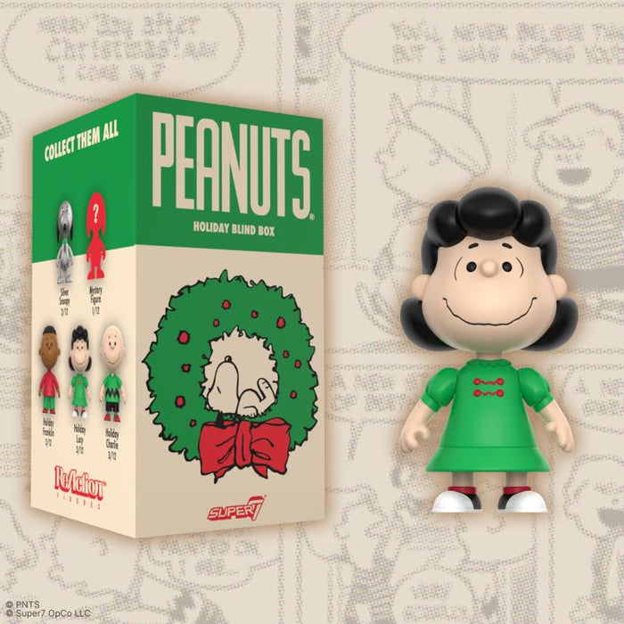 Super7 Blind Box Flat: Peanuts Charlie Brown - Holiday Display 12 pz