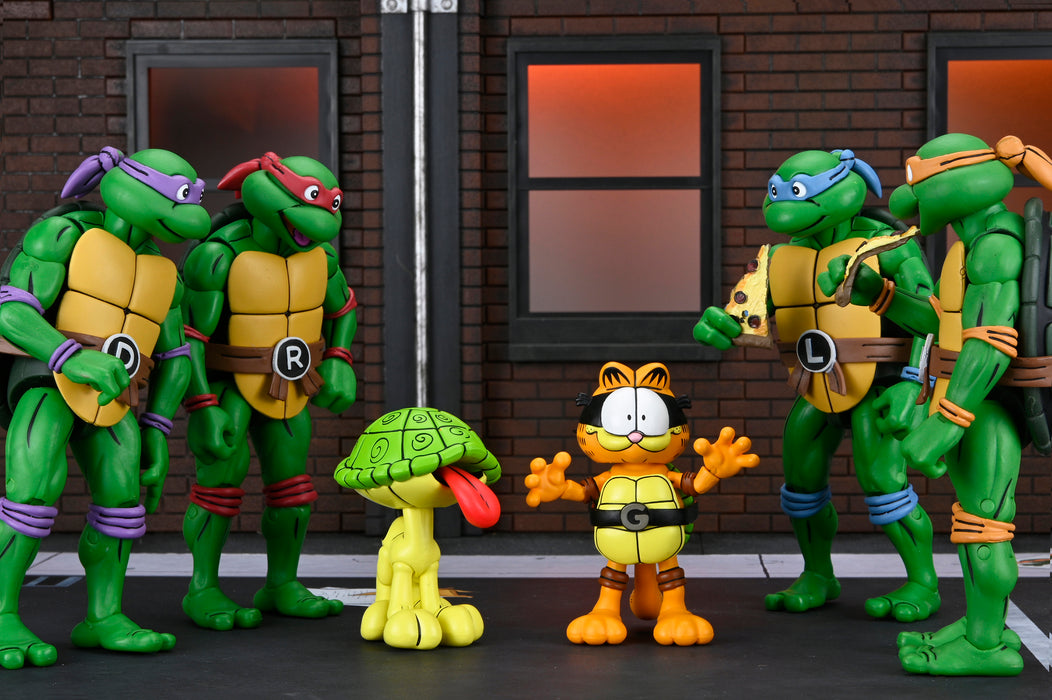 NECA Figura de Accion Ultimate: TMNT Archie Comics x Garfield - Garfello y Odie 7 Pulgadas