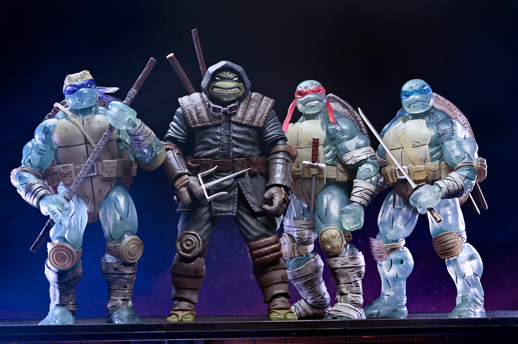 NECA Figura de Accion: TMNT The Last Ronin - Ghost Brothers 7 Pulgadas 3 Pack