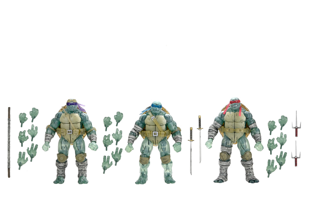 NECA Figura de Accion: TMNT The Last Ronin - Ghost Brothers 7 Pulgadas 3 Pack