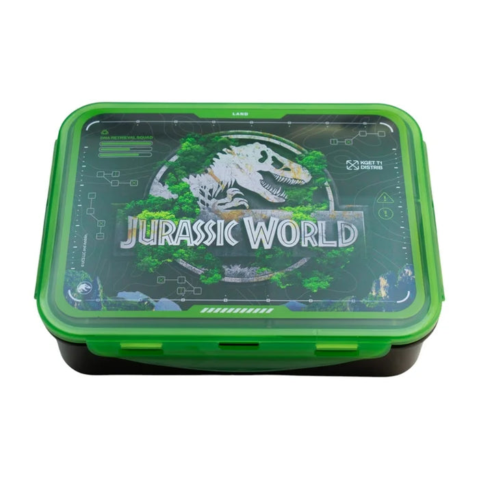 Fun Kids Contenedor De Alimentos Con Divisiones: Jurassic World