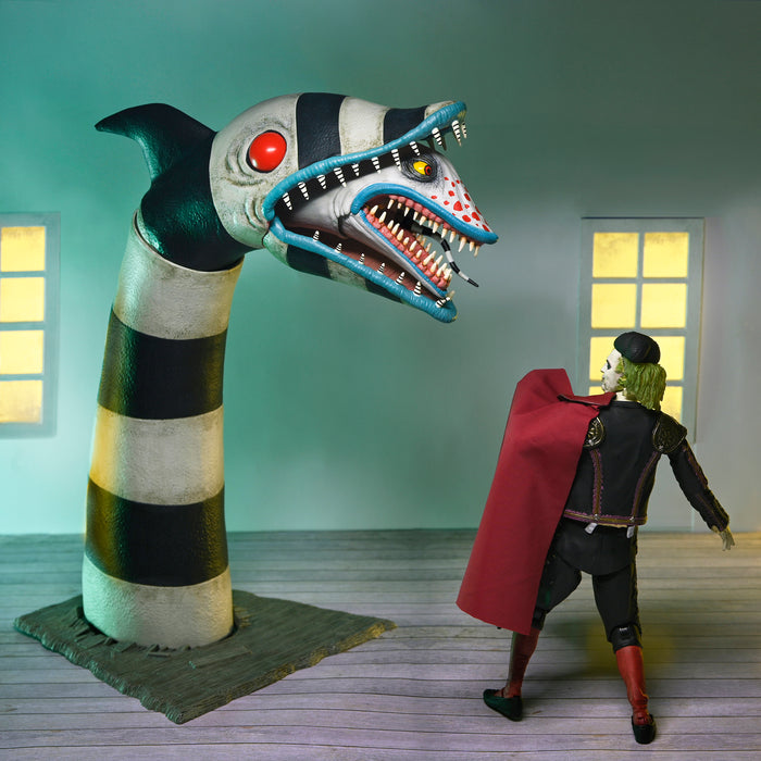 NECA Figura de Accion Ultimate: Beetlejuice - Matador Beetlejuice y Sandworm 7 Pulgadas 2 Pack