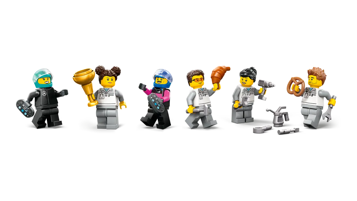 LEGO City Garaje de F1 con Coches Mercedes AMG y Alpine 60444
