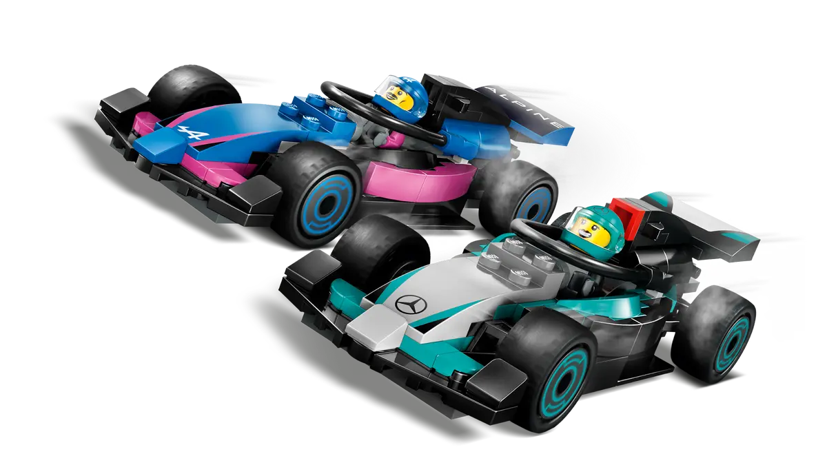 LEGO City Garaje de F1 con Coches Mercedes AMG y Alpine 60444