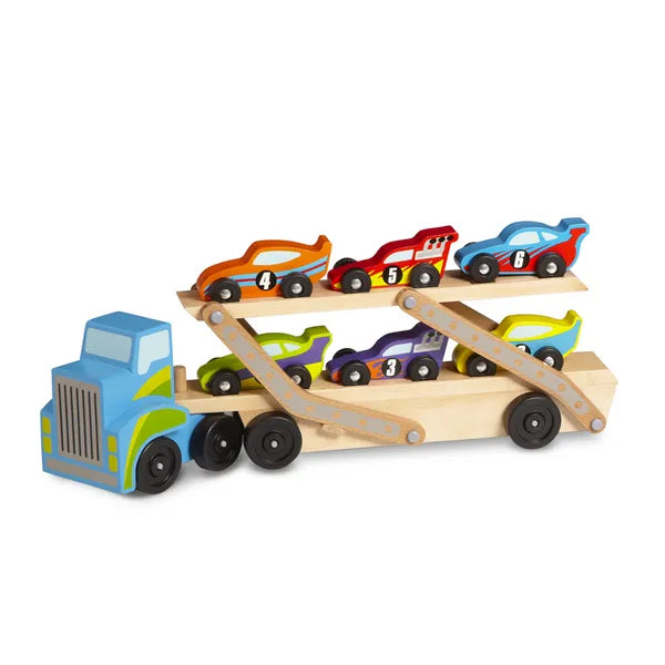 Melissa and Doug Camion y Coches de Madera