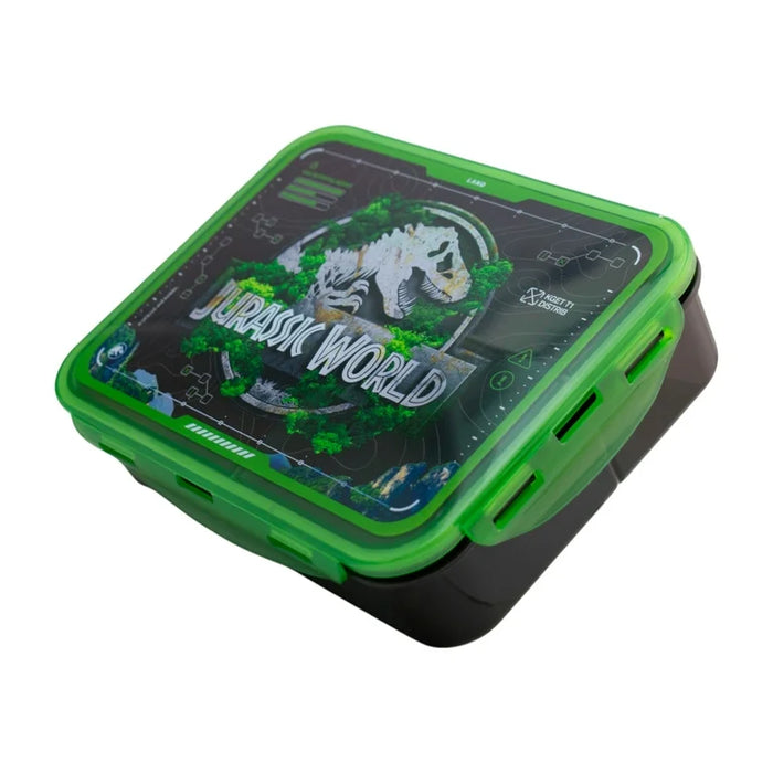 Fun Kids Contenedor De Alimentos Con Divisiones: Jurassic World