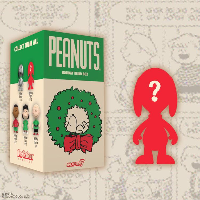 Super7 Blind Box Flat: Peanuts Charlie Brown - Holiday Display 12 pz