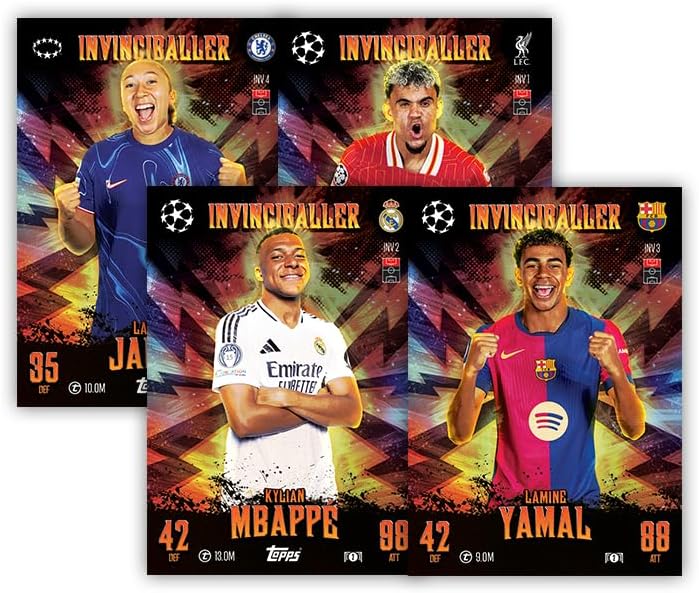 Topps UEFA Club Competitions Match Attax Extra 2025: Mega Tin The Invinciballers