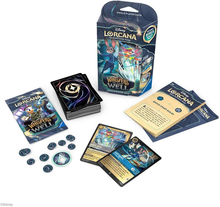 Lorcana: Whispers in the Well - Starter Deck A Judy Hopps y Robin Hood En Ingles