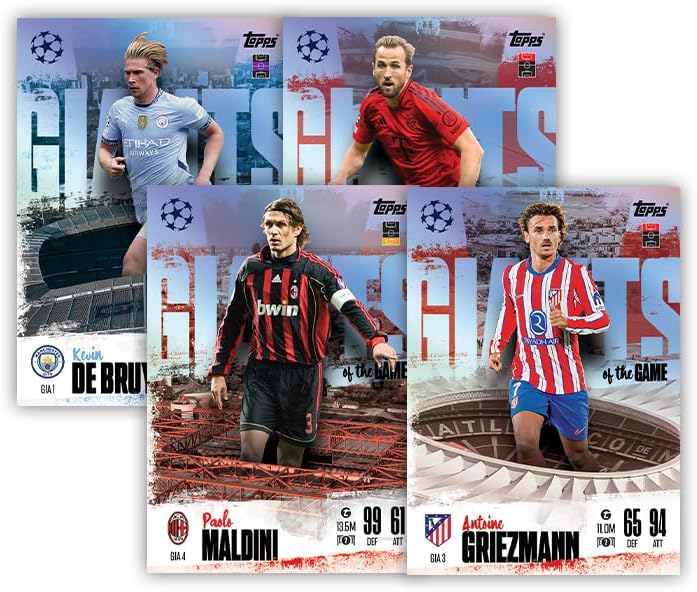 Topps UEFA Club Competitions Match Attax Extra 2025: Mega Tin Giants of the Game