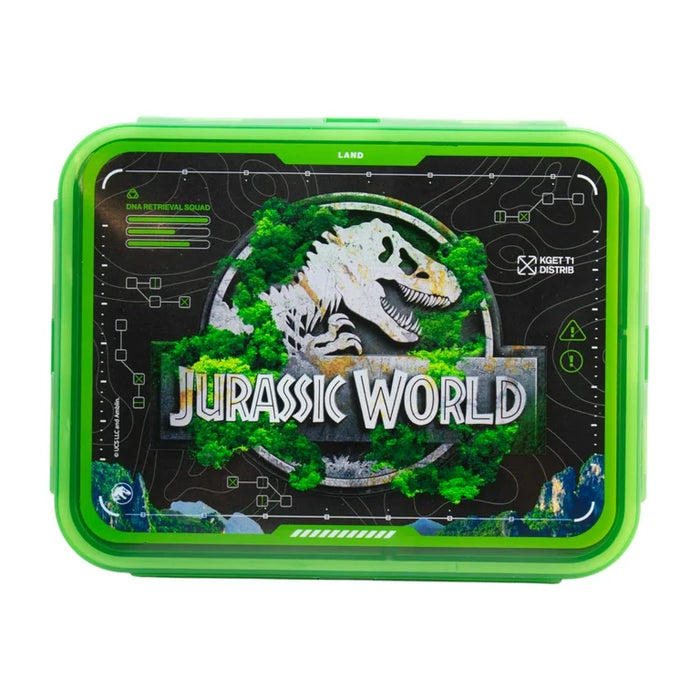 Fun Kids Contenedor De Alimentos Con Divisiones: Jurassic World