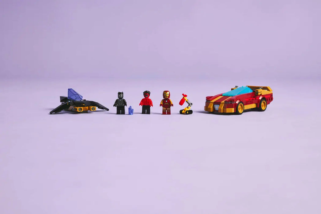 LEGO Super Heroes Marvel Deportivo de Iron Man y Black Panther vs Hulk Rojo 76310