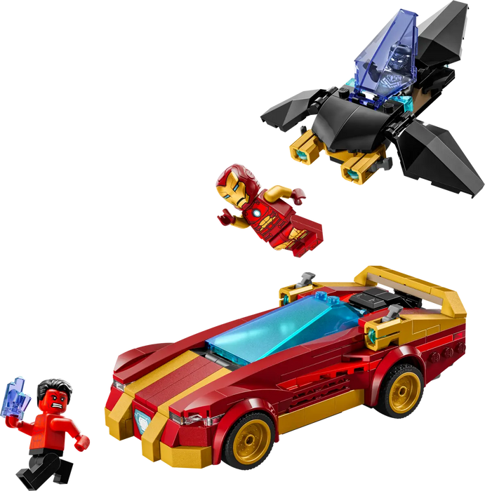 LEGO Super Heroes Marvel Deportivo de Iron Man y Black Panther vs Hulk Rojo 76310