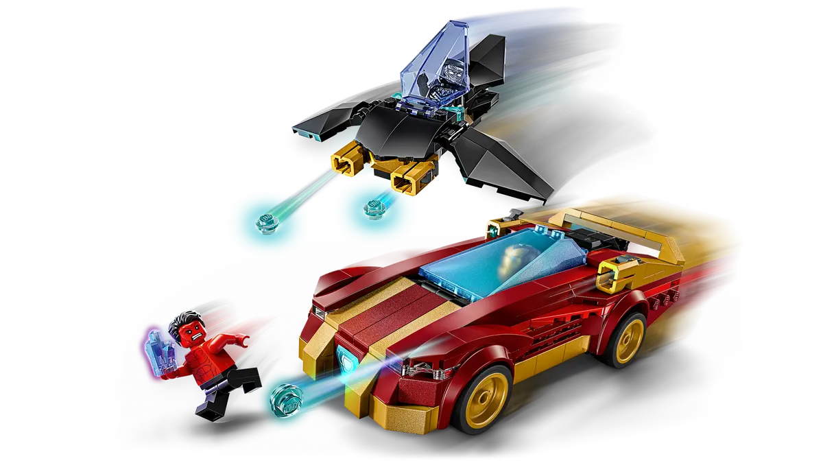 LEGO Super Heroes Marvel Deportivo de Iron Man y Black Panther vs Hulk Rojo 76310