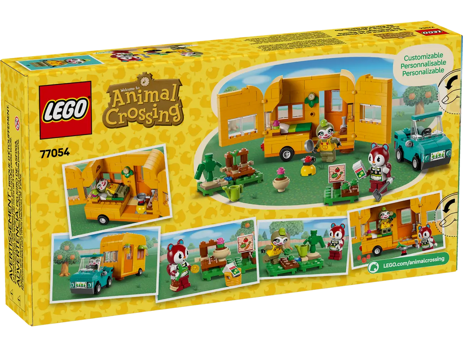LEGO Animal Crossing Caravana de Gandulio y tienda de jardineria 77054
