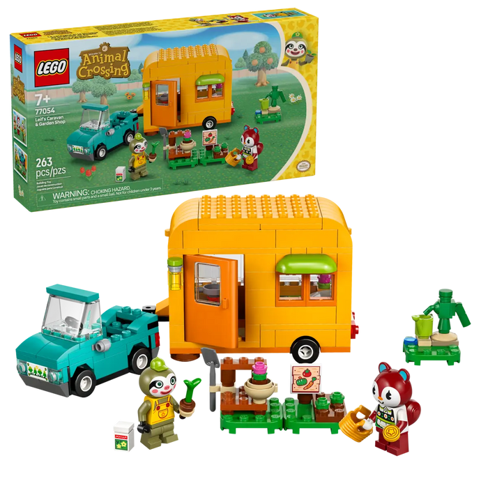 LEGO Animal Crossing Caravana de Gandulio y tienda de jardineria 77054