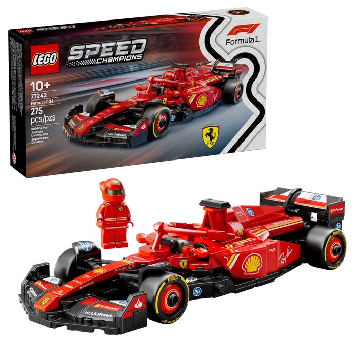 LEGO Speed Champions Coche de Carreras Ferrari SF-24 F1 77242