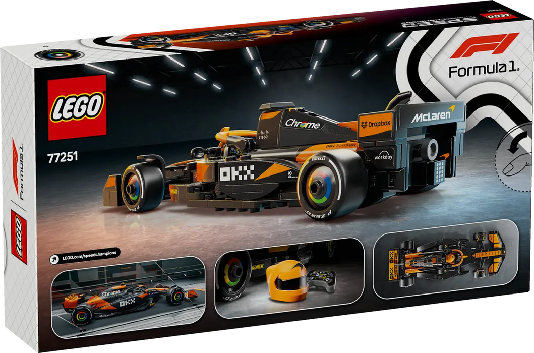 LEGO Speed Champions Coche de Carreras McLaren F1 Team MCL38 77251